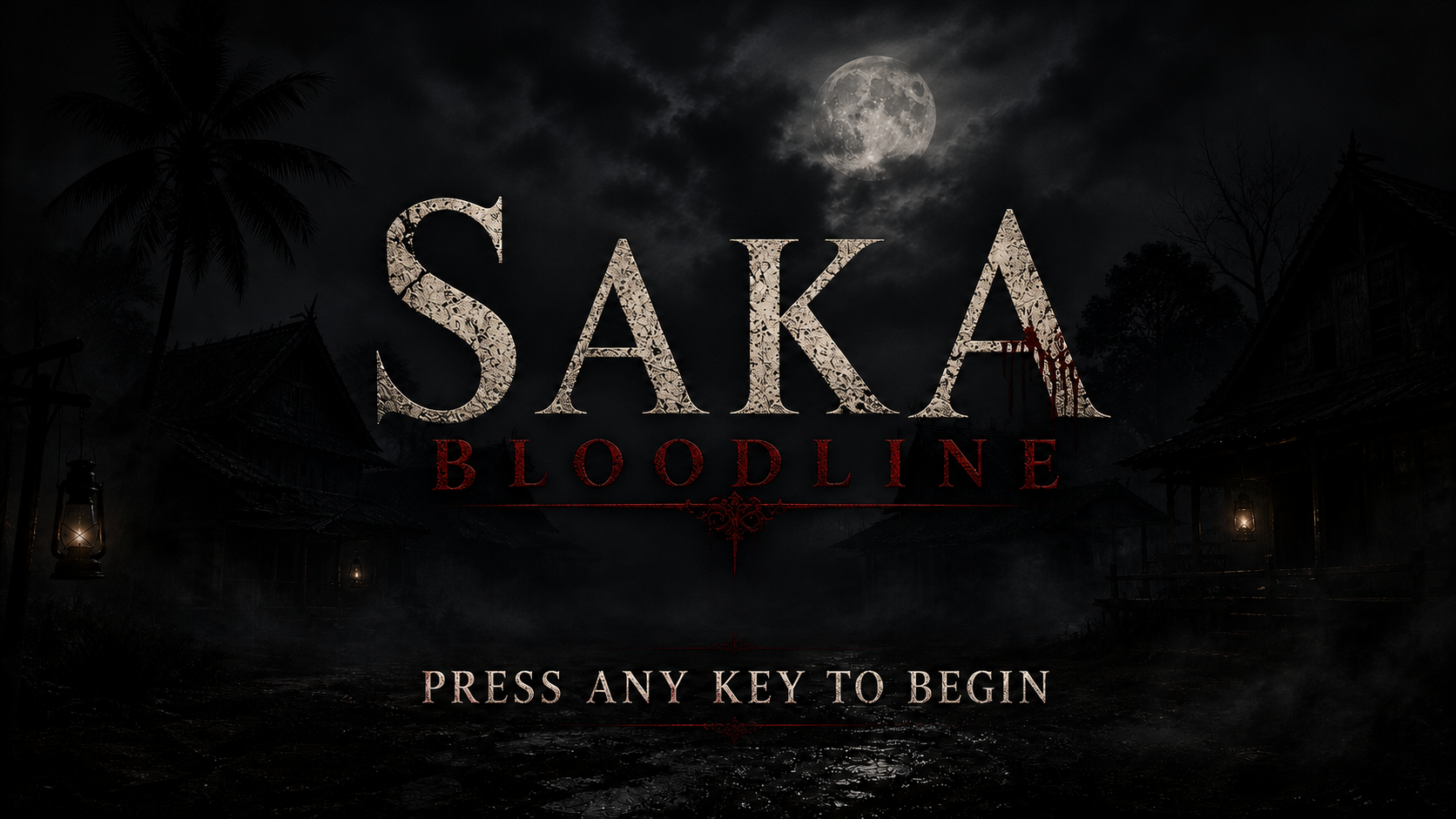 Skrin pembukaan SAKA BLOODLINE